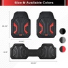 image:imageCoverado Car Floor Mats for Cars Deep Dish All Weather Floor Mats Car Floor Mats All Weather with AntiSlip Backing Car Mats Universal Trim to Fit Car Mat for Cars SUV Truck Vans 4 Pcs BlackampRedBlackRedseed
