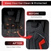 image:imageCoverado Car Floor Mats for Cars Deep Dish All Weather Floor Mats Car Floor Mats All Weather with AntiSlip Backing Car Mats Universal Trim to Fit Car Mat for Cars SUV Truck Vans 4 Pcs BlackampRedBlackRed