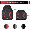 image:imageCoverado Car Floor Mats for Cars Deep Dish All Weather Floor Mats Car Floor Mats All Weather with AntiSlip Backing Car Mats Universal Trim to Fit Car Mat for Cars SUV Truck Vans 4 Pcs BlackampRedBlackRed