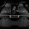 image:imageCoverado Car Floor Mats for Cars Deep Dish All Weather Floor Mats Car Floor Mats All Weather with AntiSlip Backing Car Mats Universal Trim to Fit Car Mat for Cars SUV Truck Vans 4 Pcs BlackampRedBlack