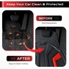 image:imageCoverado Car Floor Mats for Cars Deep Dish All Weather Floor Mats Car Floor Mats All Weather with AntiSlip Backing Car Mats Universal Trim to Fit Car Mat for Cars SUV Truck Vans 4 Pcs BlackampRedBlackRed