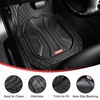 image:imageCoverado Car Floor Mats for Cars Deep Dish All Weather Floor Mats Car Floor Mats All Weather with AntiSlip Backing Car Mats Universal Trim to Fit Car Mat for Cars SUV Truck Vans 4 Pcs BlackampRedBlack