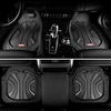 image:imageCoverado Car Floor Mats for Cars Deep Dish All Weather Floor Mats Car Floor Mats All Weather with AntiSlip Backing Car Mats Universal Trim to Fit Car Mat for Cars SUV Truck Vans 4 Pcs BlackampRedBlack