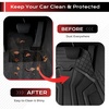 image:imageCoverado Car Floor Mats for Cars Deep Dish All Weather Floor Mats Car Floor Mats All Weather with AntiSlip Backing Car Mats Universal Trim to Fit Car Mat for Cars SUV Truck Vans 4 Pcs BlackampRedBlackGray
