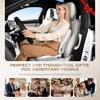 image:imageCoverado Seat Cushions Neck Pillow Lumbar Support Pillow for Car Memory Foam Office Chair Back Support Orthopedic Coccyx Cushion with NonSlip Bottom Neck Butt Back Pillow for Chair Truck GrayampBlackGraylight Gray