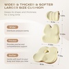 image:imageCoverado Seat Cushions Neck Pillow Lumbar Support Pillow for Car Memory Foam Office Chair Back Support Orthopedic Coccyx Cushion with NonSlip Bottom Neck Butt Back Pillow for Chair Truck GrayampBlackCoffeebeige