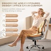image:imageCoverado Seat Cushions Neck Pillow Lumbar Support Pillow for Car Memory Foam Office Chair Back Support Orthopedic Coccyx Cushion with NonSlip Bottom Neck Butt Back Pillow for Chair Truck GrayampBlackCoffeebeige