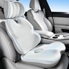 image:imageCoverado Seat Cushions Neck Pillow Lumbar Support Pillow for Car Memory Foam Office Chair Back Support Orthopedic Coccyx Cushion with NonSlip Bottom Neck Butt Back Pillow for Chair Truck GrayampBlackGraylight Gray