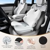 image:imageCoverado Seat Cushions Neck Pillow Lumbar Support Pillow for Car Memory Foam Office Chair Back Support Orthopedic Coccyx Cushion with NonSlip Bottom Neck Butt Back Pillow for Chair Truck GrayampBlackGraylight Gray