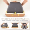 image:imageCoverado Seat Cushions Neck Pillow Lumbar Support Pillow for Car Memory Foam Office Chair Back Support Orthopedic Coccyx Cushion with NonSlip Bottom Neck Butt Back Pillow for Chair Truck GrayampBlackCoffeebeige