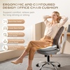 image:imageCoverado Seat Cushions Neck Pillow Lumbar Support Pillow for Car Memory Foam Office Chair Back Support Orthopedic Coccyx Cushion with NonSlip Bottom Neck Butt Back Pillow for Chair Truck GrayampBlackGraylight Gray