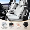 image:imageCoverado Seat Cushions Neck Pillow Lumbar Support Pillow for Car Memory Foam Office Chair Back Support Orthopedic Coccyx Cushion with NonSlip Bottom Neck Butt Back Pillow for Chair Truck GrayampBlackGraylight Gray