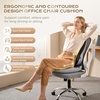 image:imageCoverado Seat Cushions Neck Pillow Lumbar Support Pillow for Car Memory Foam Office Chair Back Support Orthopedic Coccyx Cushion with NonSlip Bottom Neck Butt Back Pillow for Chair Truck GrayampBlackGrayblack