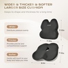 image:imageCoverado Seat Cushions Neck Pillow Lumbar Support Pillow for Car Memory Foam Office Chair Back Support Orthopedic Coccyx Cushion with NonSlip Bottom Neck Butt Back Pillow for Chair Truck GrayampBlackGrayblack