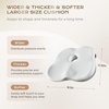 image:imageCoverado Seat Cushions Neck Pillow Lumbar Support Pillow for Car Memory Foam Office Chair Back Support Orthopedic Coccyx Cushion with NonSlip Bottom Neck Butt Back Pillow for Chair Truck GrayampBlackGraylight Gray
