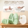 image:imageCoverado Seat Cushions Neck Pillow Lumbar Support Pillow for Car Memory Foam Office Chair Back Support Orthopedic Coccyx Cushion with NonSlip Bottom Neck Butt Back Pillow for Chair Truck GrayampBlackCoffeebeige