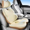 image:imageCoverado Seat Cushions Neck Pillow Lumbar Support Pillow for Car Memory Foam Office Chair Back Support Orthopedic Coccyx Cushion with NonSlip Bottom Neck Butt Back Pillow for Chair Truck GrayampBlackCoffeebeige
