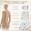 image:imageCoverado Seat Cushions Neck Pillow Lumbar Support Pillow for Car Memory Foam Office Chair Back Support Orthopedic Coccyx Cushion with NonSlip Bottom Neck Butt Back Pillow for Chair Truck GrayampBlackGraylight Gray