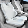 image:imageCoverado Seat Cushions Neck Pillow Lumbar Support Pillow for Car Memory Foam Office Chair Back Support Orthopedic Coccyx Cushion with NonSlip Bottom Neck Butt Back Pillow for Chair Truck GrayampBlackGraylight Gray