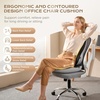 image:imageCoverado Seat Cushions Neck Pillow Lumbar Support Pillow for Car Memory Foam Office Chair Back Support Orthopedic Coccyx Cushion with NonSlip Bottom Neck Butt Back Pillow for Chair Truck GrayampBlackGrayblack