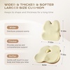 image:imageCoverado Seat Cushions Neck Pillow Lumbar Support Pillow for Car Memory Foam Office Chair Back Support Orthopedic Coccyx Cushion with NonSlip Bottom Neck Butt Back Pillow for Chair Truck GrayampBlackCoffeebeige