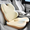 image:imageCoverado Seat Cushions Neck Pillow Lumbar Support Pillow for Car Memory Foam Office Chair Back Support Orthopedic Coccyx Cushion with NonSlip Bottom Neck Butt Back Pillow for Chair Truck GrayampBlackCoffeebeige