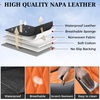 image:imageCoverado Front Seat Covers Car Seat Protector Waterproof Nappa Leather Cushion Fit for Most Sedans SUV Pickup TruckBlackampCoffeeBlackAmber