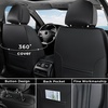 image:imageCoverado Front Seat Covers Car Seat Protector Waterproof Nappa Leather Cushion Fit for Most Sedans SUV Pickup TruckBlackampCoffeeBlackD
