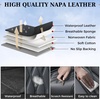 image:imageCoverado Front Seat Covers Car Seat Protector Waterproof Nappa Leather Cushion Fit for Most Sedans SUV Pickup TruckBlackampCoffeeBlackD