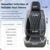 image:imageCoverado Front Seat Covers Car Seat Protector Waterproof Nappa Leather Cushion Fit for Most Sedans SUV Pickup TruckBlackampCoffeeGrayBlack