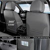 image:imageCoverado Front Seat Covers Car Seat Protector Waterproof Nappa Leather Cushion Fit for Most Sedans SUV Pickup TruckBlackampCoffeeGrayBlack
