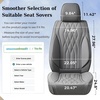 image:imageCoverado Front Seat Covers Car Seat Protector Waterproof Nappa Leather Cushion Fit for Most Sedans SUV Pickup TruckBlackampCoffeeGrayD