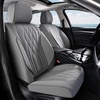 image:imageCoverado Front Seat Covers Car Seat Protector Waterproof Nappa Leather Cushion Fit for Most Sedans SUV Pickup TruckBlackampCoffeeGrayD