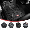 image:imageCoverado 59007 Car Floor Mats for Cars Waterproof Car Mats All Weather Truck Floor Mats for SUV Automotive Heavy Duty Floor Mat Full Set Universal Trim to Fit Car Mats for Cars SUV Truck4PcsBlack