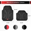 image:imageCoverado 59007 Car Floor Mats for Cars Waterproof Car Mats All Weather Truck Floor Mats for SUV Automotive Heavy Duty Floor Mat Full Set Universal Trim to Fit Car Mats for Cars SUV Truck4PcsBlack