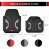 image:imageCoverado 59007 Car Mats Full Set All Weather Car Floor Mats for Cars Waterproof Automotive Floor Mats with AntiSlip Backing Universal Trim to Fit Car Mat for Cars SUV Truck Vans 4Pcs BlackampGray