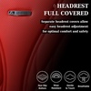 image:imageCoverado Car Seat Covers Full Set Automotive Front and Rear Seat Covers with Backrest Nappa Leather Car Seat Protectors Waterproof Universal for Most VehiclesRed