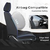 image:imageCoverado Car Seat Covers Full Set Automotive Front and Rear Seat Covers with Backrest Nappa Leather Car Seat Protectors Waterproof Universal for Most VehiclesBlackBlue
