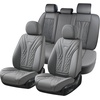 image:imageCoverado Car Seat Covers Full Set Automotive Front and Rear Seat Covers with Backrest Nappa Leather Car Seat Protectors Waterproof Universal for Most VehiclesGray