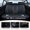 image:imageCoverado Car Seat Covers Full Set Automotive Front and Rear Seat Covers with Backrest Nappa Leather Car Seat Protectors Waterproof Universal for Most VehiclesBlackBlue