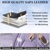 image:imageCoverado Car Seat Covers Full Set Automotive Front and Rear Seat Covers with Backrest Nappa Leather Car Seat Protectors Waterproof Universal for Most VehiclesPurple