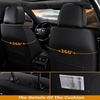 image:imageCoverado Car Seat Covers Full Set Automotive Front and Rear Seat Covers with Backrest Nappa Leather Car Seat Protectors Waterproof Universal for Most VehiclesBlack