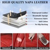 image:imageCoverado Car Seat Covers Full Set Automotive Front and Rear Seat Covers with Backrest Nappa Leather Car Seat Protectors Waterproof Universal for Most VehiclesRed