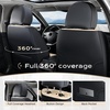 image:imageCoverado Car Seat Covers Full Set Automotive Front and Rear Seat Covers with Backrest Nappa Leather Car Seat Protectors Waterproof Universal for Most VehiclesBlackBeige