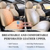 image:imageCoverado Car Seat Covers Full Set Automotive Front and Rear Seat Covers with Backrest Nappa Leather Car Seat Protectors Waterproof Universal for Most VehiclesBeige