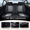 image:imageCoverado Car Seat Covers Full Set Automotive Front and Rear Seat Covers with Backrest Nappa Leather Car Seat Protectors Waterproof Universal for Most VehiclesBlackGray