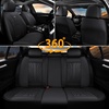 image:imageCoverado Car Seat Covers Full Set Automotive Front and Rear Seat Covers with Backrest Nappa Leather Car Seat Protectors Waterproof Universal for Most VehiclesBlack