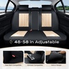 image:imageCoverado Car Seat Covers Full Set Automotive Front and Rear Seat Covers with Backrest Nappa Leather Car Seat Protectors Waterproof Universal for Most VehiclesBlackBeige