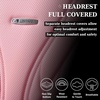 image:imageCoverado Car Seat Covers Full Set Automotive Front and Rear Seat Covers with Backrest Nappa Leather Car Seat Protectors Waterproof Universal for Most VehiclesPink