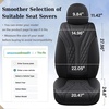image:imageCoverado Car Seat Covers Full Set Automotive Front and Rear Seat Covers with Backrest Nappa Leather Car Seat Protectors Waterproof Universal for Most VehiclesBlack